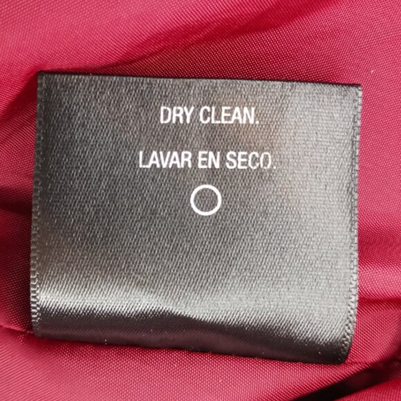 Covington Womens Small Pea Coat Red Button Front Closure Collared - Picture 6 of 11